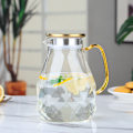 Miniatyrbillede 5 af 5: Glas vandkande, 2,2 liter / 74 oz glaskande med tæt låg, til varmt/koldt vand, is-te og juice