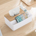 Miniatyrbillede 3 af 5: Multifunktionel Tissue Box Rektangulær Facial Tissue Holder Dispenser til Spisestue, Køkken, Soveværelseskommoder og Hjemmeindretning