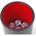 Pikkukuva 4 / 5: Huopuvuorattu ammattimainen noppakuppi - 6 noppaa Yahtzee-peliin