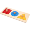 Miniatyrbillede 1 af 3: Baby Træ Geometriske Form Puslespil, Montessori Matchende Jigsaw Træ Knop Puslespil 1--4 År Gamle GiAt Aor Småbørn Førskole