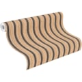 Miniatyrbillede 2 af 5: Brun Træ Papir Tapet, Moderne Skandinavisk Stil 3D Træplanker - 3m x 0.60m (L x B)