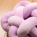 Pikkukuva 3 / 5: Vauvan huoneen sisustustyyny, solmupallotyyny pyöreä kudottu tyynytyyny vauvan päiväunikoriste makuuhuoneen olohuoneen tyyny (vaaleanpunainen) Pink