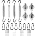 Miniatyrbillede 1 af 2: M6 Markise fastgørelsessæt, rustfrit stål hardware kit til have trekant og firkant, rektangel, solsejl fastgørelsestilbehør