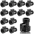 Miniatyrbilde 1 av 5: 12 stk 3/4'' Plast hageslange stengeventil, Vann slange stengeventil, Stenge-kuleventil