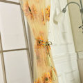 Miniatyrbillede 5 af 5: Solsikke Semi-Transparent Gardiner med Øjer, Voile Gardin Transparent Flora Blomster 95x200cm