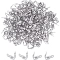 Miniatyrbilde 1 av 5: ca. 100 stk. Perletips i rustfritt stål Calotte-ender 1,5 mm hull Clamshell-knutedeksel for DIY smykkefremstilling, rustfritt stål Colo