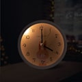 Miniatyrbild 3 av 5: Barnklocka Analog Pojke Flicka Tyst Batteridriven Bordsur Klockor Ingen Ticking Sängbord Stor Funktion Ljus för Sovrum Kontor (Rosa) pink