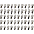 Miniatyrbild 1 av 2: DC 50 st E10 2,5V 0,3A Varmvit Miniatyrlampa Skruvbas