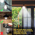 Miniatyrbillede 4 af 5: 12W E27 PIR Infrarød LED-pære med bevægelsessensor Automatisk tænd/sluk A60 220V 1200lm svarende til 120W halogen, (pakke med 2, varm hvid 2700k