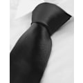 Miniatyrbilde 3 av 5: Menn Slips Solid Farge Slips for Menn Bryllup Business Formelle Slips Svart