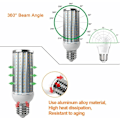 Miniatyrbillede 3 af 4: 2 stk. E40 50W LED-pære i aluminiumlegering, kølig hvid, 192 x 2835 SMD, AC 110/220V