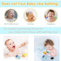 Miniatyrbillede 4 af 5: Toddler badelegetøj Legetøj til badekar med urværk Legetøj til babypool Vandlegetøj Fire stykker