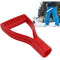 Miniatyrbilde 5 av 5: Spadhåndtak i plast, 32 mm innvendig diameter D-grep håndtaksspadehåndtak erstatning snøspade graving raking verktøy (rød)