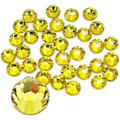 Miniatyrbillede 1 af 3: 1440 stk. limfiks krystal flade rhinestones glassten til neglekunst, kunsthåndværk dekorationer tøj sko Citrine 1440pcs