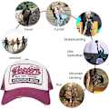 Pikkukuva 3 / 5: Baseball-lippis, verkkolippikset, unisex-kirjotut kirjainlaput, rennot lippikset, hip hop -aurinkolippikset Red