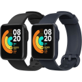 Miniatyrbild 1 av 5: 2-pack rem för Xiaomi Mi Watch Lite/Redmi Watch, mjukt silikonersättningsband sportarmband - svart/blått bläck