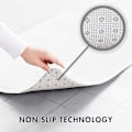 Miniatyrbillede 2 af 5: Memory Foam Bademåtte Skridsikker Absorberende Super Hyggelig Fløjls Badeværelse Tæppe til badeværelse White 17" X 24"