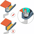 Miniatyrbild 3 av 4: Rostfria hängrännsskydd i metall för att hålla avloppet rent Stoppar blockering Löv och skräp Ø83mm
