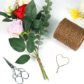 Miniatyrbild 5 av 5: Blomstertråd, 200 m böjbar floristtråd för kranstillverkning, blombuketter, blomsterarrangemang och hantverk (mörkbrun)