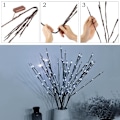 Miniatyrbild 4 av 5: LED-trädgren blomsterarrangemang ljusslinga - varm färg/Färg/vit, Vas ingår ej color 3