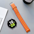 Miniatyrbillede 5 af 5: Kompatibel med Galaxy Watch 5 / 5 Pro / 4 Rem Justerbar Nylon Spænde Orange