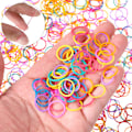 Miniatyrbillede 3 af 5: 1000 stk. Mini elastikbånd bløde elastikbånd til børnehår fletninger hår Multicolor