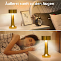 Miniatyrbilde 3 av 5: Pakke med dimbar skrivebordslampe, oppladbar LED-lampe gold