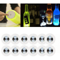 Miniatyrbillede 1 af 5: LED-coaster, 12 stk. lysende coasters, LED-flaske-lys