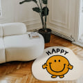 Miniatyrbild 2 av 5: Badrumsmatta med smiley-ansikte, söt badrumsmatta, tecknad badrumsmatta, mjuk duschmatta, 40*60cm