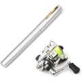 Miniatyrbillede 1 af 5: Fiske Stang Hjul Combo Mini Pen Fiske Stang Kit Teleskopisk Fiske Stang Svinghjul Combo Kit