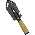 Miniatyrbilde 2 av 5: Mini metallhagespade, rustfritt stål hagespade for spade, multiverktøy for campingutstyr, egnet for campingreiser (svart)