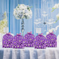 Miniatyrbillede 5 af 5: 50 stk./sæt Blomster Sommerfugl Hule Slikæske Cookie Gaveæsker Romantiske Bryllupsgaver Søde Chokoladeæske Festartikler Purple 8*7*6.5CM