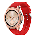 Pikkukuva 2 / 4: Yhteensopiva Galaxy Watch 42 mm:n kanssa raidallinen ranneke - punainen