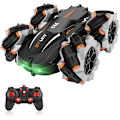 Miniatyrbillede 1 af 5: Fjernbetjente biler, RC-driftbiler til drenge og piger i alderen 3 5 4 7 8 12, 40 minutters driftstid, 4WD 2,4 GHz RC-biler genopladelige, 360° rotation, 45° drift