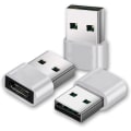 Miniatyrbild 1 av 3: USB till USB C-adapter [3-pack], USB-adapter, USB A till USB C, iPhone-laddningskontakt, USB C-kontaktkonverter för iPhone