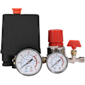 Miniatyrbild 1 av 5: Tryckbrytare för luftkompressor Tryckventilbrytare Luftkompressor med regulatorer Mätare (plasttryckmätare)