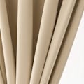 Miniatyrbillede 4 af 4: Fransk Dørgardin Ensfarvet Fransk Dørgardinpanel Mørklægningsgardiner til Stue Køkken Soveværelse Spisestue, 1 Panel (Beige, 137*183cm) 137*183cm