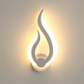 Miniatyrbilde 1 av 5: LED-vegglamper, 9W, varm, flammeform, akryl, innendørsbelysning, for stue bad korridor soverom