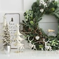 Miniatyrbillede 4 af 5: Julelys, batteridrevne varmhvide LED-rensdyrlyskæde, juledekoration, 10 LED-lyskæde