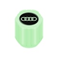 Pikkukuva 1 / 5: 4 Auton Pölykorkkia Auton Renkaisiin, Pääkallo Fluoresoivat Auton Rengasventtiilin Korkit, Valoisat Rengaskorkit, Universaalit Auton Rengasventtiilin Korkit Style 4