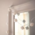 Miniatyrbillede 2 af 4: Lys Garland 20 Hvide Blomster med Varm Hvid LED Batteridrevet