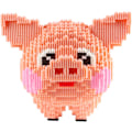 Miniatyrbild 3 av 5: Mini Byggstenar för Husdjur - Små Byggklossar för Barn Pig model 2844