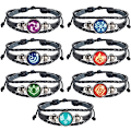 Miniatyrbilde 1 av 5: Armbånd 7-pakke, Animne lysende armbånd, element lysende armbånd gløder i mørket