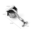 Miniatyrbillede 2 af 5: Manuel citruspresser i aluminium - 21,5*12,5*9,5 (H) cm - 304 rustfrit stål - med ergonomisk håndtag - til presning af citronsaft