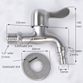 Miniatyrbillede 2 af 5: 304 Rustfrit Stål Hane 1/2' Flow Tap