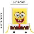 Miniatyrbillede 2 af 5: Tegneserie Svamp Holder med Svamp, Køkken Rengøring Svamp Spongebob Holder, Vask Hylde Svamp Afløb Stativ