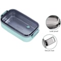 Miniatyrbilde 3 av 5: Bento Lunsjboks for Voksne, 1 Lags Lekkasjesikker Bentoboks, Mikrobølgeovn|Oppvaskmaskin Trygg Søt Bentoboks, 1PCS (Grønn)