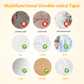 Miniatyrbilde 5 av 5: 15mm dobbeltsidig stofftape, kraftig, superklebende, multifunksjonell dobbeltsidig tape, bred dobbeltsidig monteringsteip (20m lang)