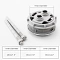 Miniatyrbillede 2 af 5: 48mm Toilet Tank Knap Toilet Flush Knap Dobbelt Type Tryk WC Vandbesparende