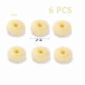 Miniatyrbild 5 av 5: Extra Small Kids Bun Maker, 6-Pack Mini Donut Styler (Small 2\", Off-White)